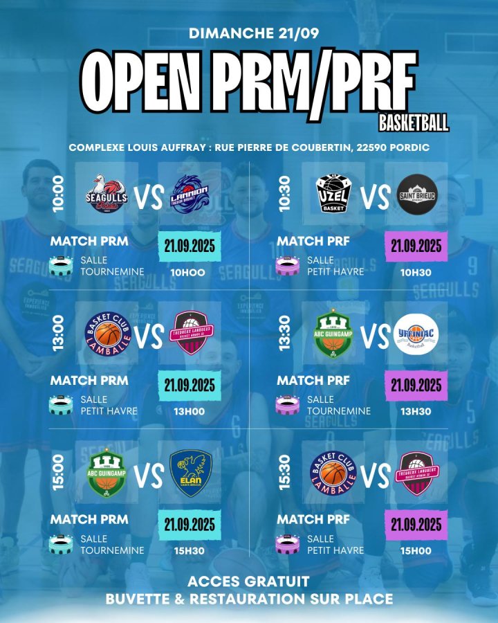 OPEN PR masculins - féminines