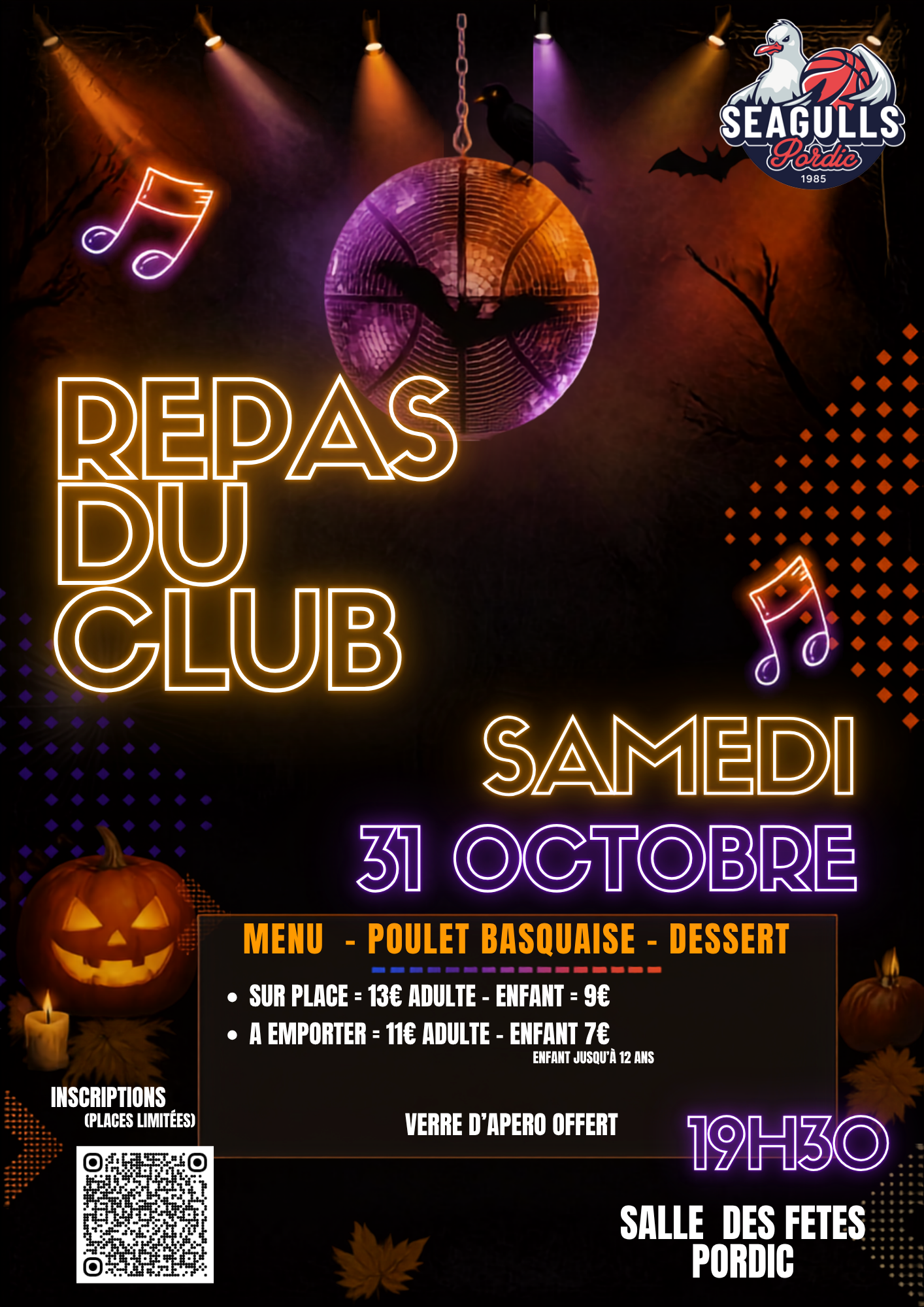 Repas du club - 31/10/26